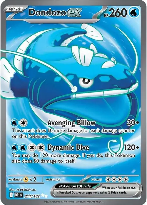 Dondozo ex card art
