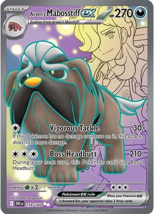 Arven's Mabosstiff ex card art