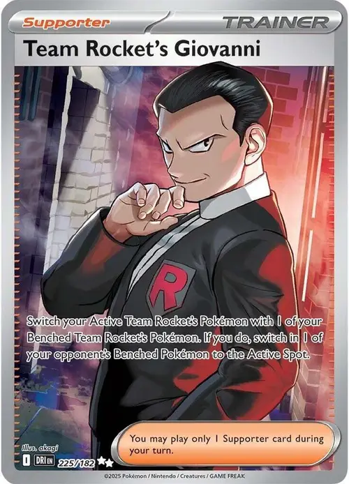 Team Rocket's Giovanni card art