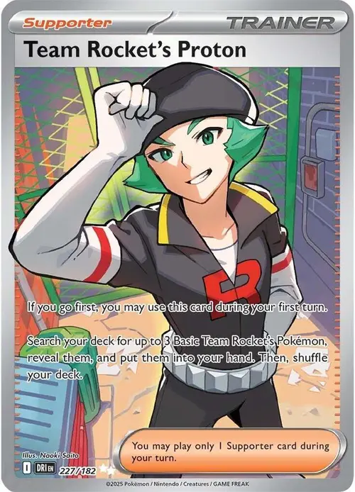 Team Rocket's Proton card art