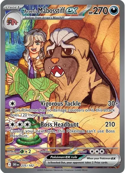 Arven's Mabosstiff ex card art