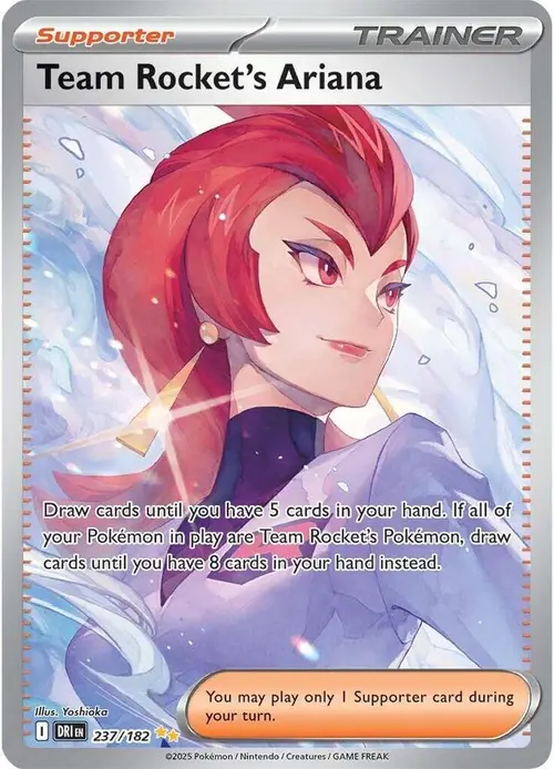 Team Rocket's Ariana card art