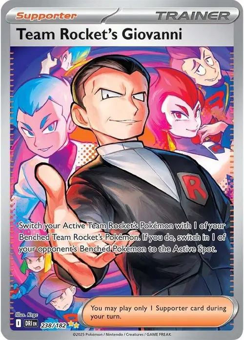 Team Rocket's Giovanni card art