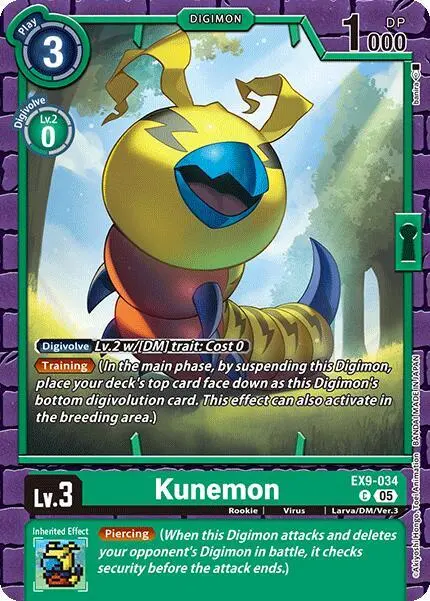 Kunemon card art