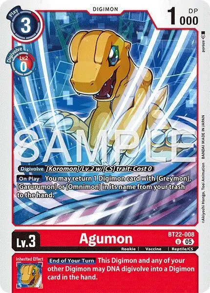 Agumon card art
