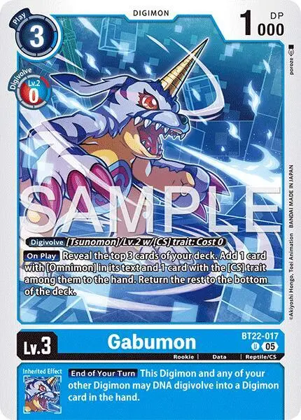 Gabumon card art