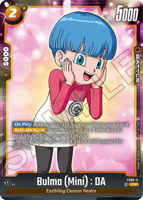 Bulma (Mini) : DA (Bonus Pack Alternate Art) card art