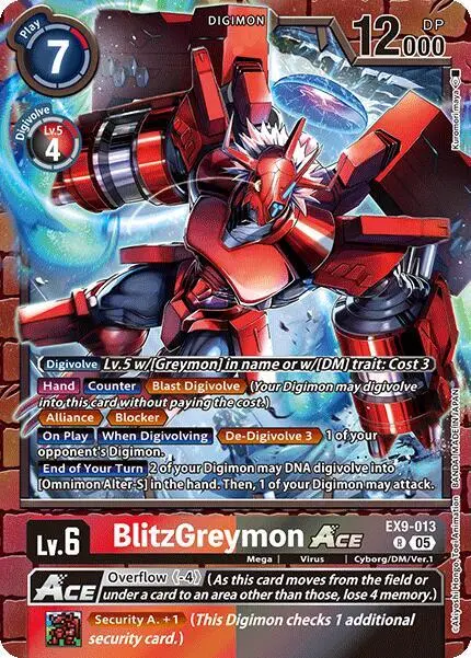BlitzGreymon ACE card art