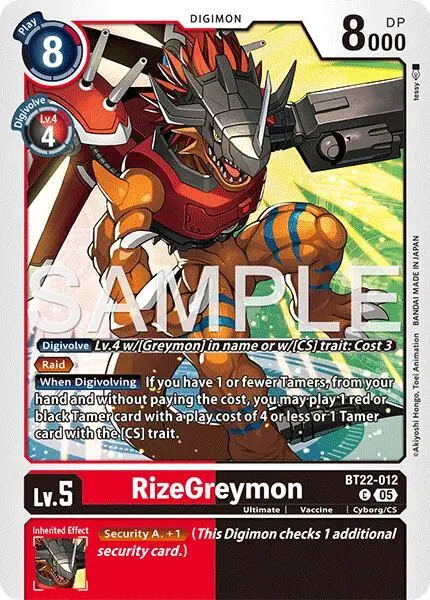 RizeGreymon card art