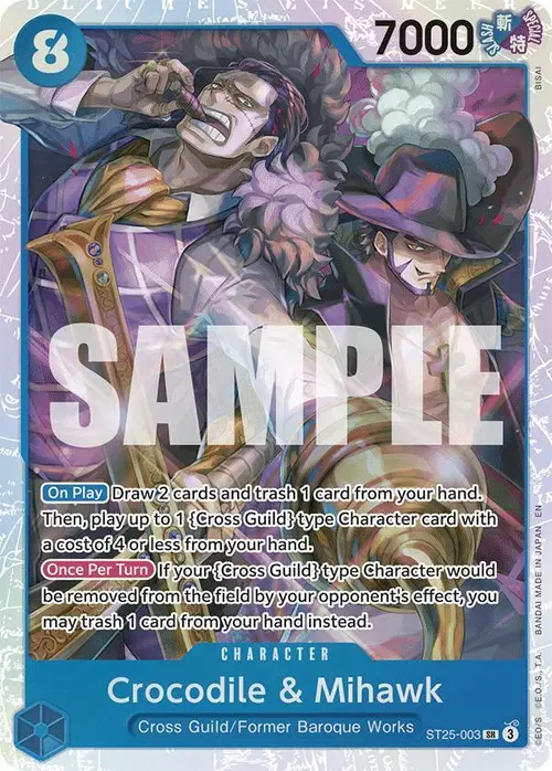 Crocodile & Mihawk card art