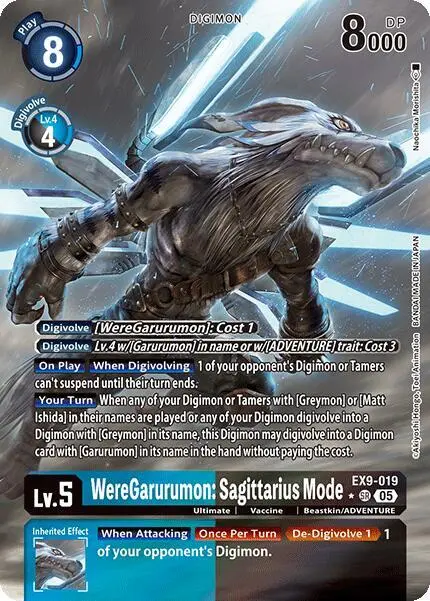 WereGarurumon: Sagittarius Mode (Alternate Art) card art