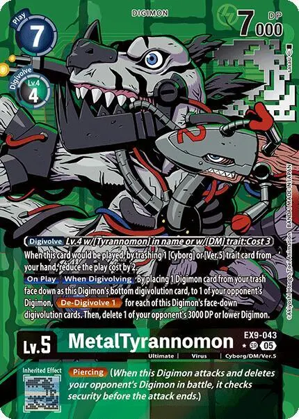 MetalTyrannomon (Alternate Art) card art