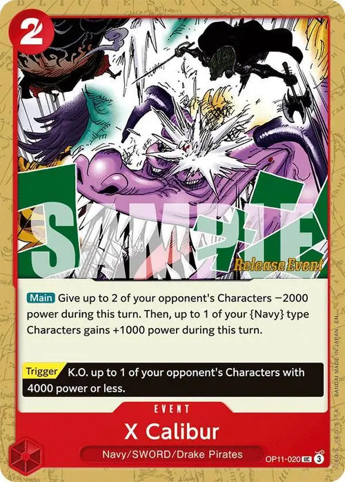 X Calibur card art
