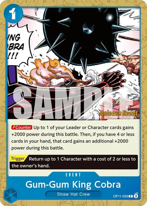 Gum-Gum King Cobra card art