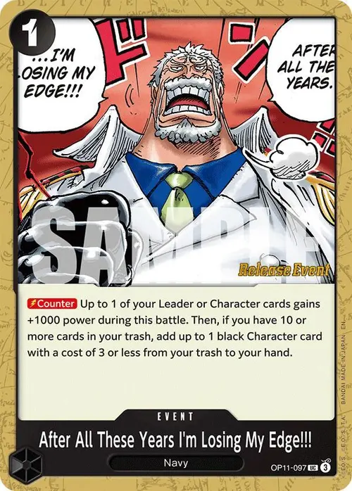After All These Years I'm Losing My Edge!!! card art
