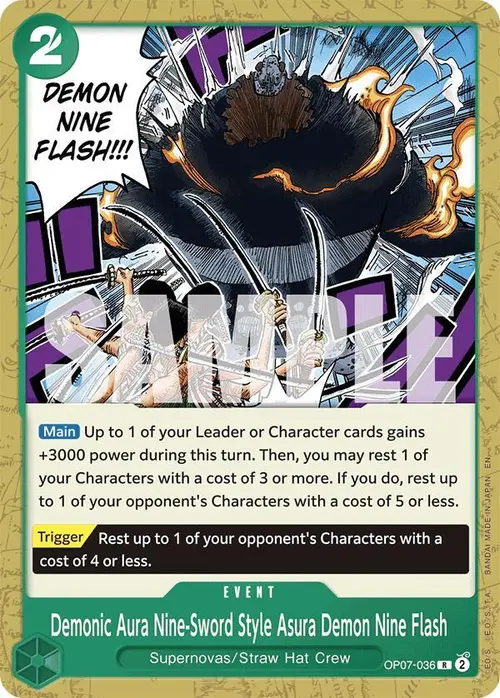 Demonic Aura Nine-Sword Style Asura Demon Nine Flash (Reprint) card art