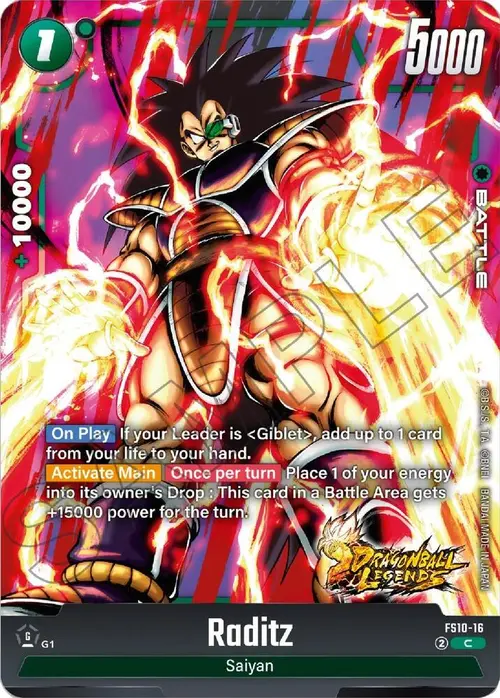Raditz card art