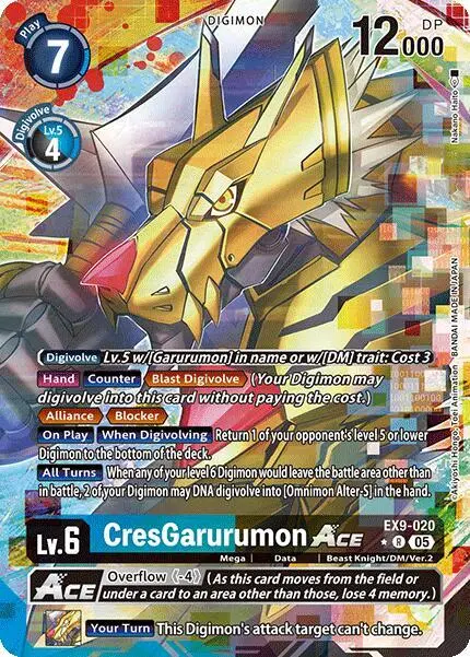 CresGarurumon ACE (Alternate Art) card art