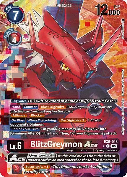 BlitzGreymon ACE (Alternate Art) card art