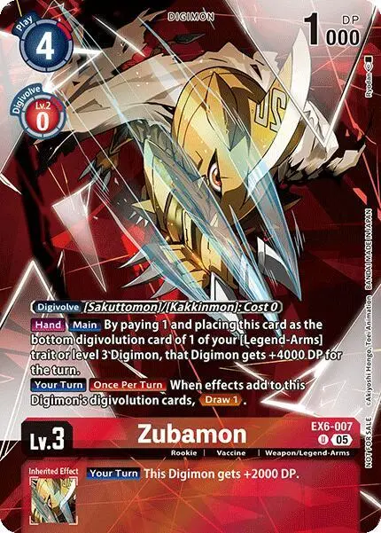 Zubamon (Versus Monsters Legend Pack 2025) card art
