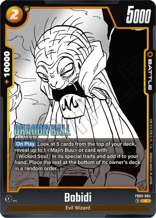 Babidi card art