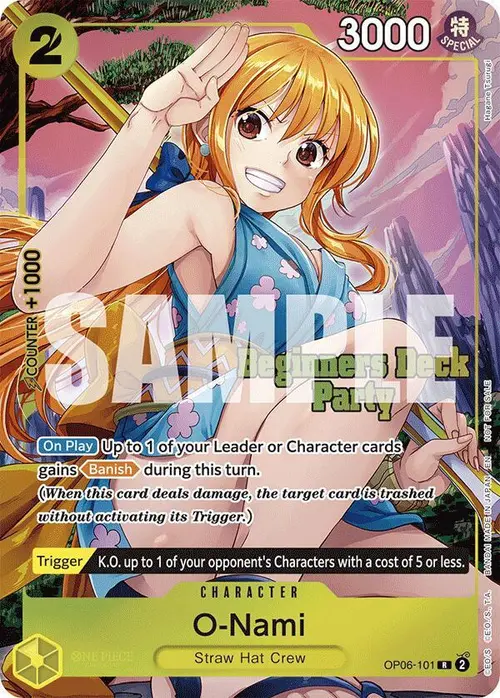 O-Nami (Beginners Deck Party [ST-23] - [ST-28] Winner Pack) card art