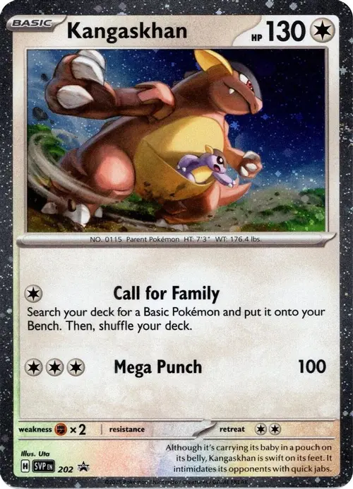Kangaskhan - 202 (Cosmos Holo) card art