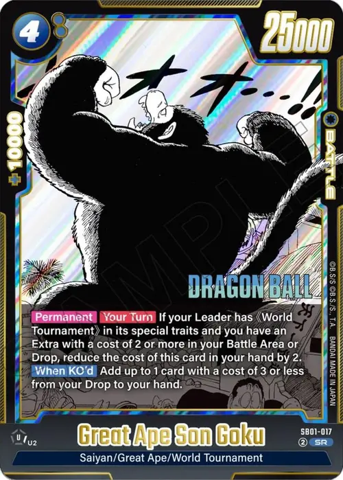 Great Ape Son Goku card art
