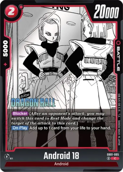 Android 18 card art