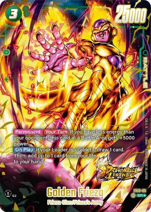 Golden Frieza (Bonus Pack Alternate Art) card art