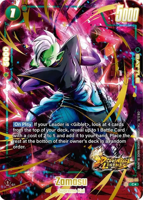 Zamasu (Bonus Pack Alternate Art) card art
