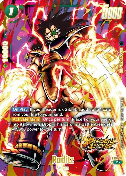 Raditz (Bonus Pack Alternate Art) card art