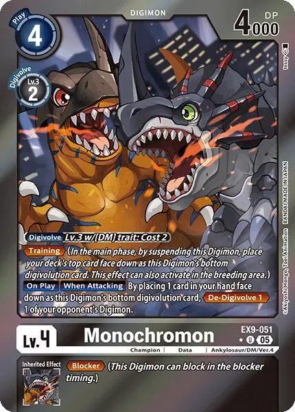 Monochromon (Limited Foil) card art