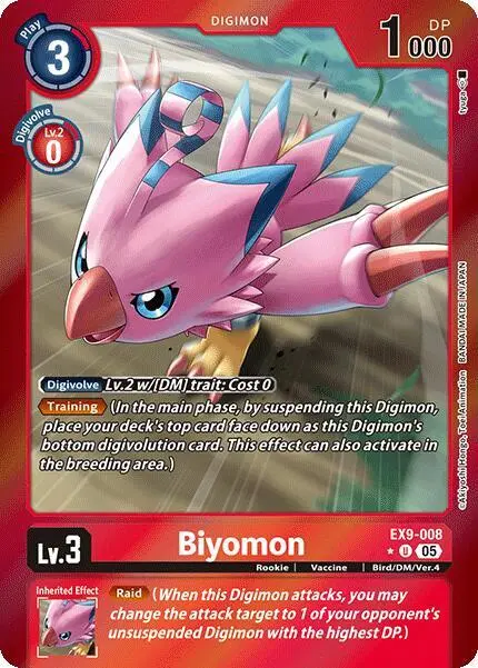 Biyomon (Limited Foil) card art