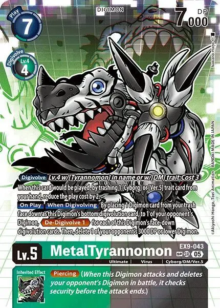 MetalTyrannomon (SP) card art