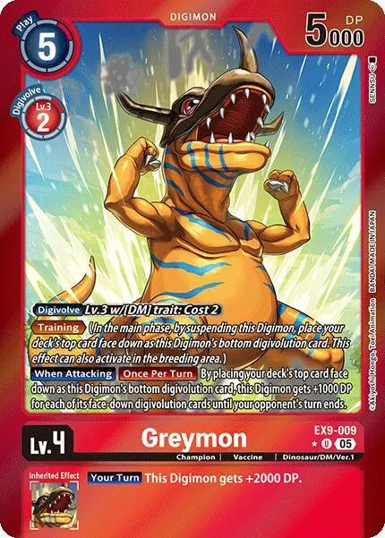 Greymon (Limited Foil) card art