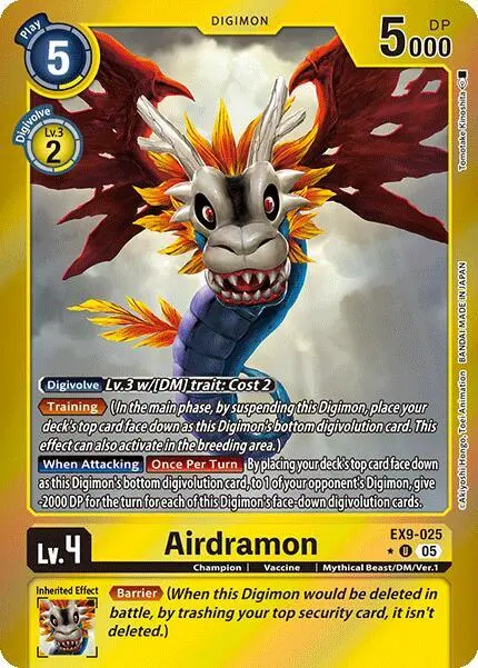 Airdramon (Limited Foil) card art