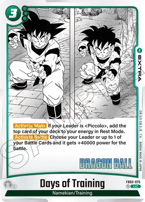 Days of Training card art