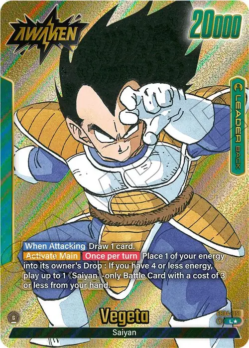 Vegeta (Gold) card art