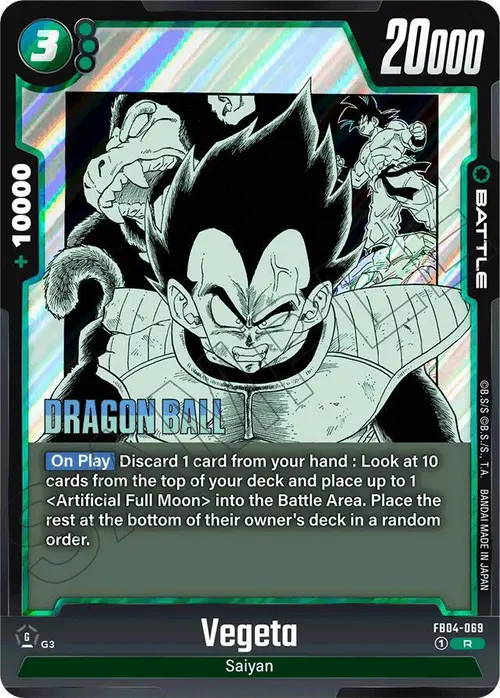 Vegeta card art
