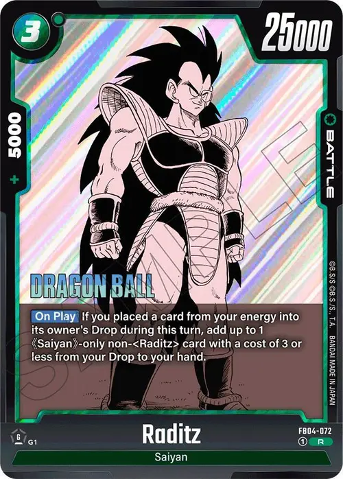 Raditz card art