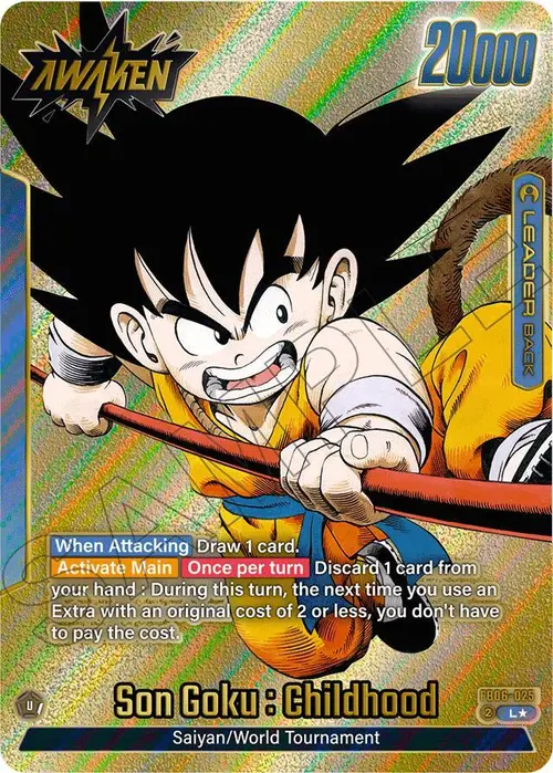 Son Goku : Childhood (Gold) card art