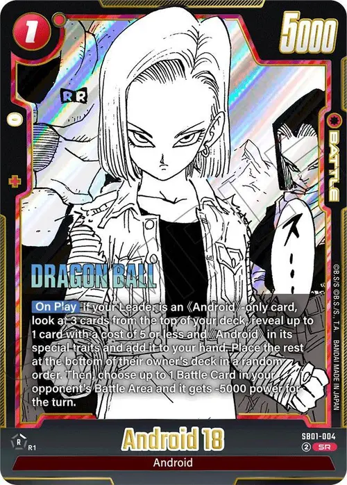 Android 18 card art
