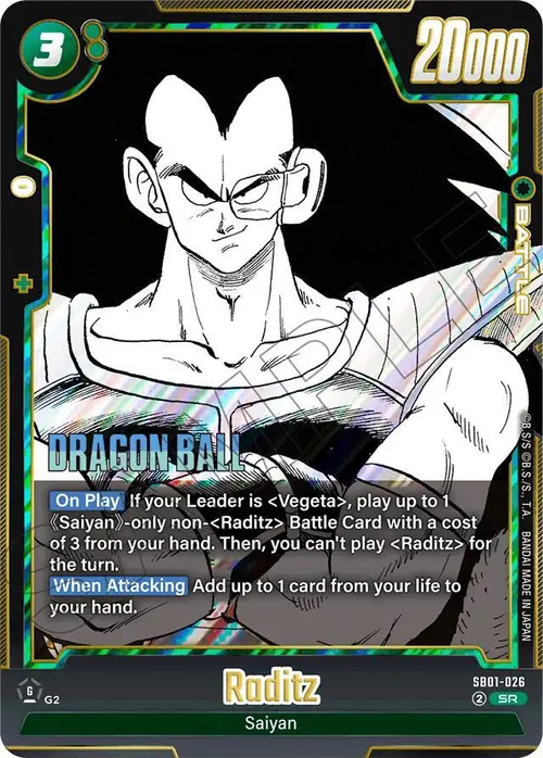 Raditz card art