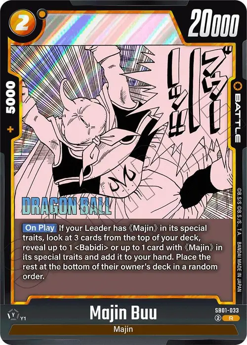 Majin Buu card art