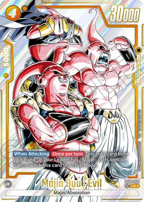 Majin Buu : Evil (Alternate Art) card art