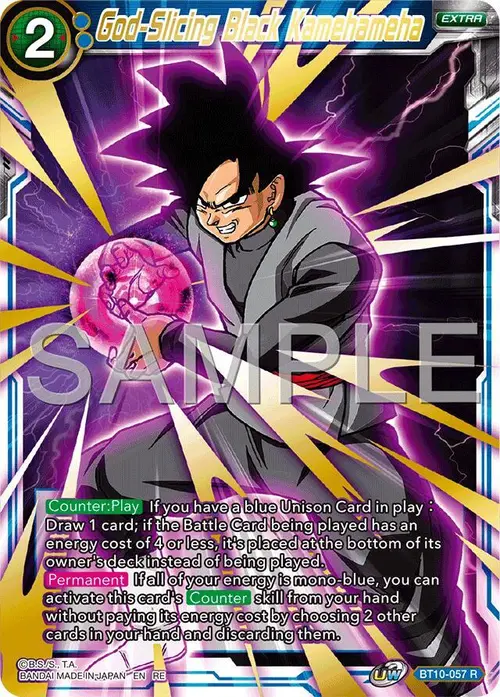 God-Slicing Black Kamehameha (Reprint) card art