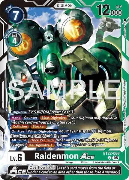 Raidenmon ACE card art