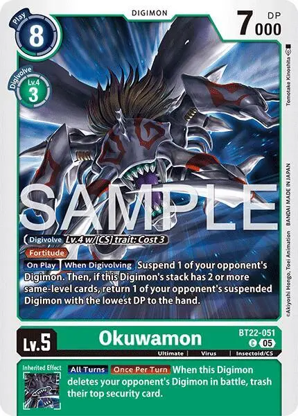 Okuwamon card art