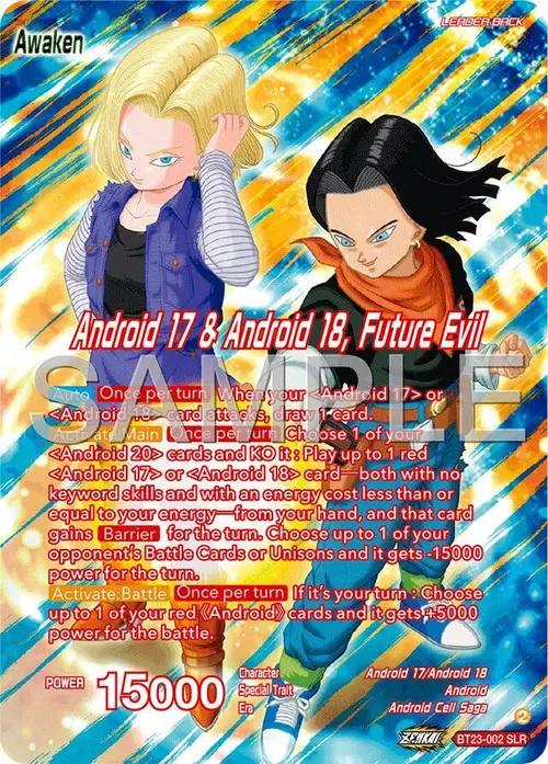 Android 17 & Android 18 // Android 17 & Android 18, Future Evil card art